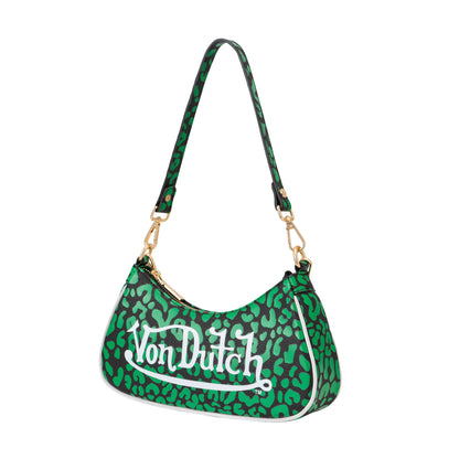 Lime Green Cheetah Shoulder Bag