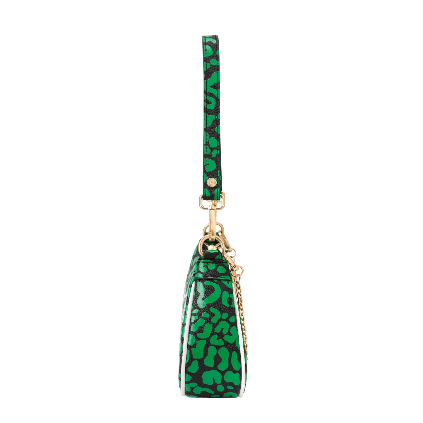 Lime Green Cheetah Shoulder Bag