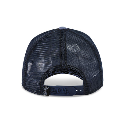 Blueberry Cheetah Velvet Trucker Hat