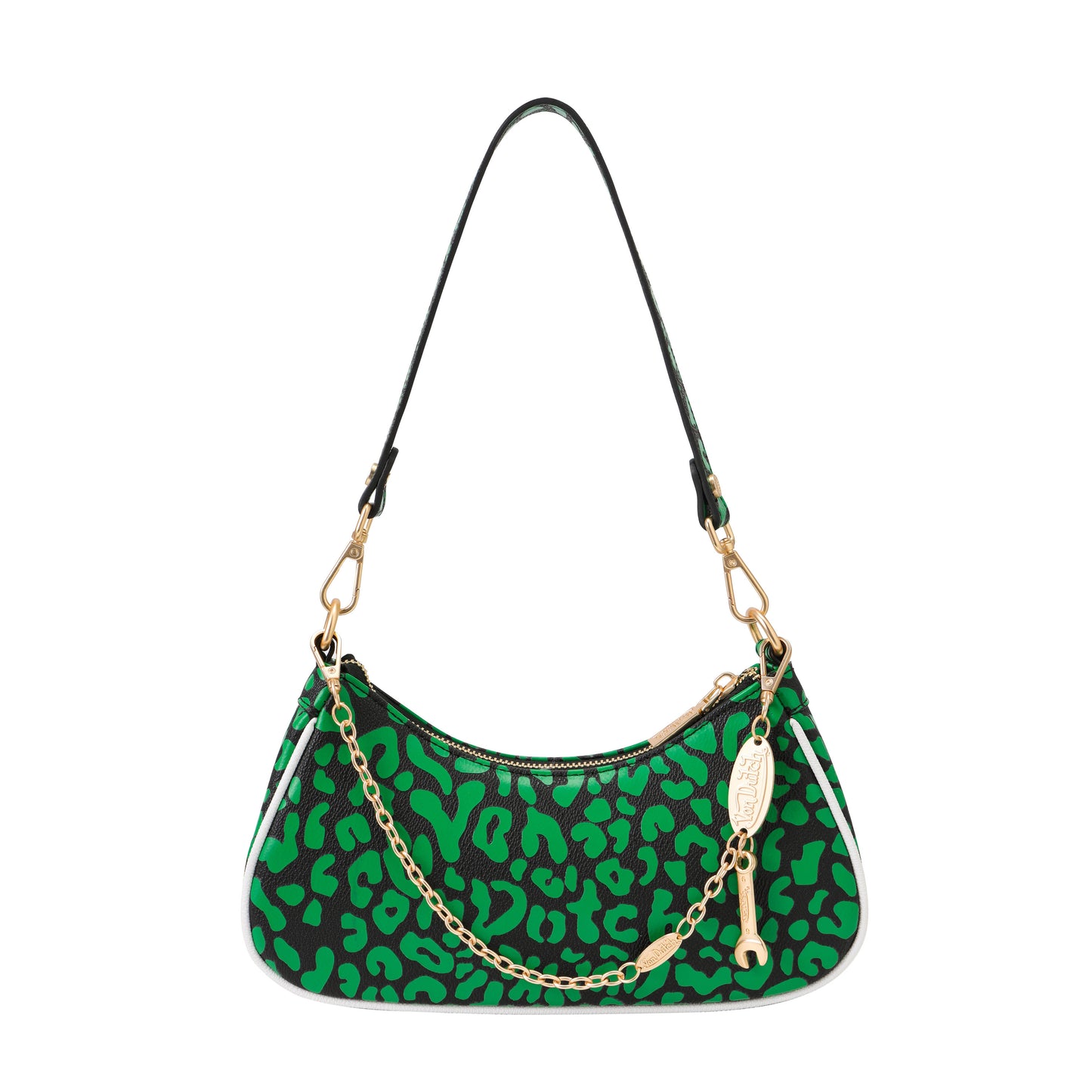 Lime Green Cheetah Shoulder Bag