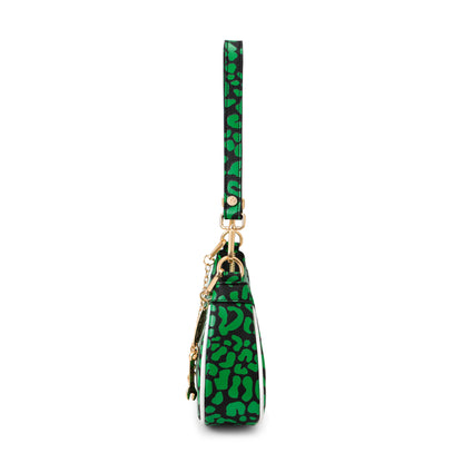 Lime Green Cheetah Shoulder Bag