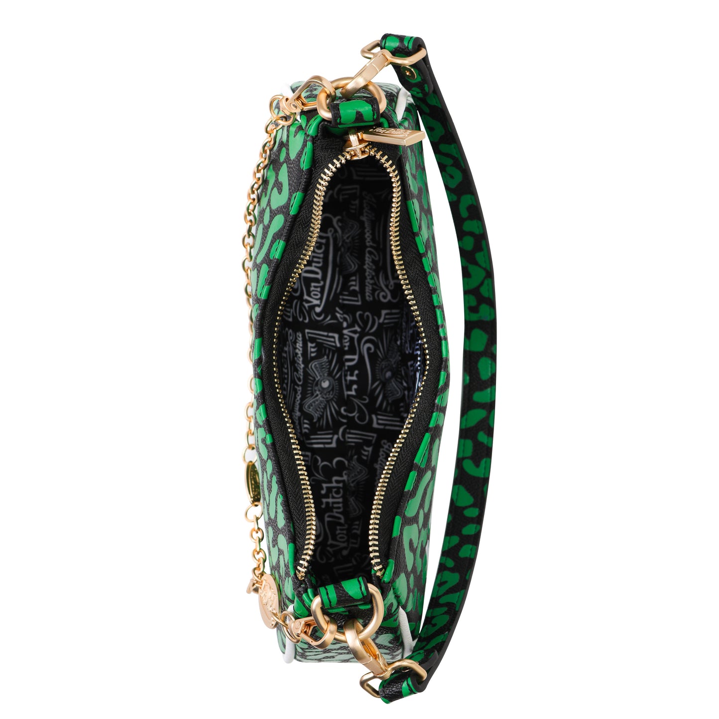 Lime Green Cheetah Shoulder Bag