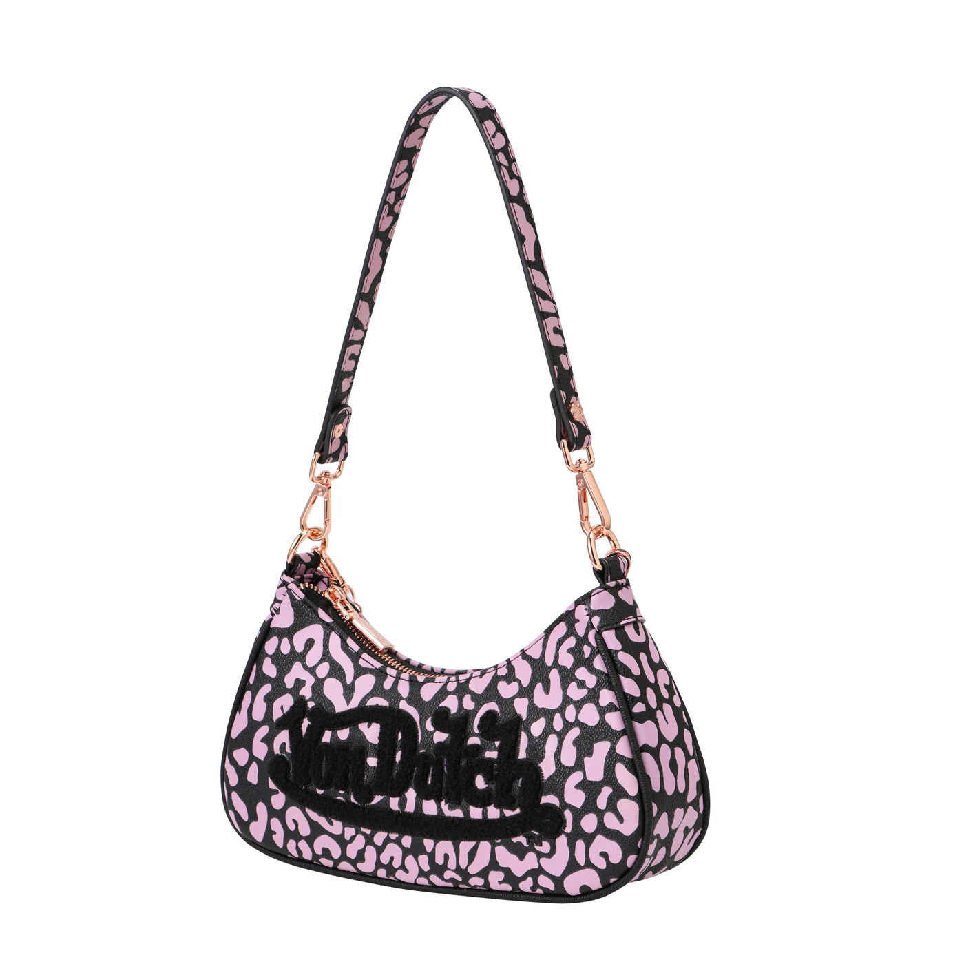 Von Dutch Pink Cheetah Shoulder Bag