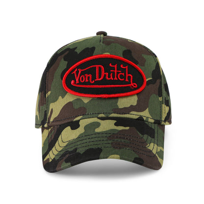 Classic Snapback Hat - Green Camo