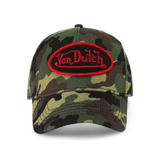 Classic Snapback Hat - Green Camo