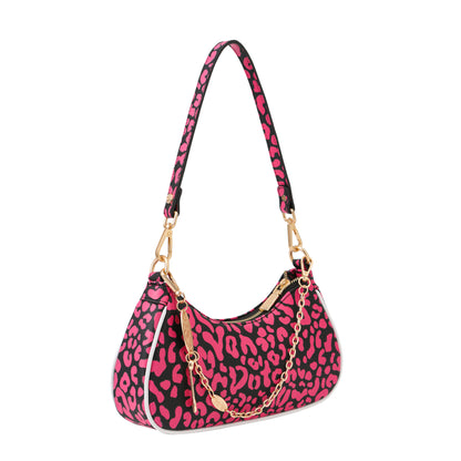 Hot Pink Cheetah Shoulder Bag