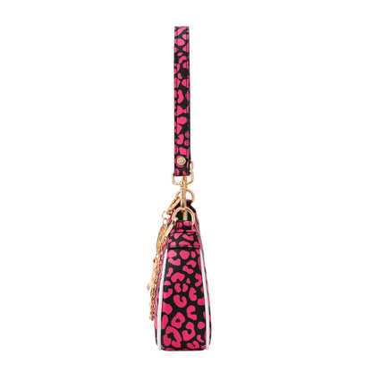 Hot Pink Cheetah Shoulder Bag