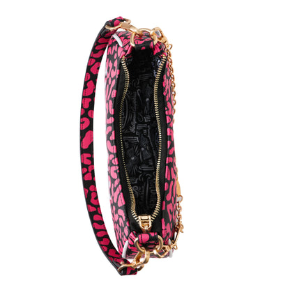 Hot Pink Cheetah Shoulder Bag