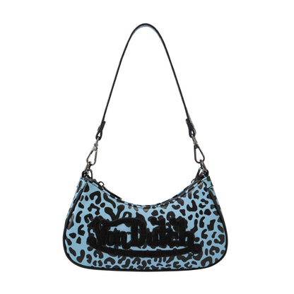Blueberry Cheetah Shoulder Bag