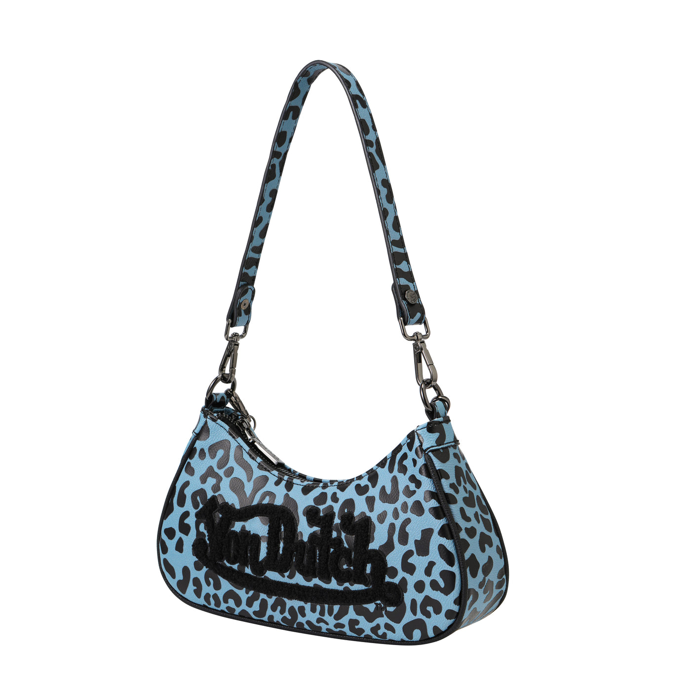 Von Dutch Blueberry Cheetah Shoulder Bag