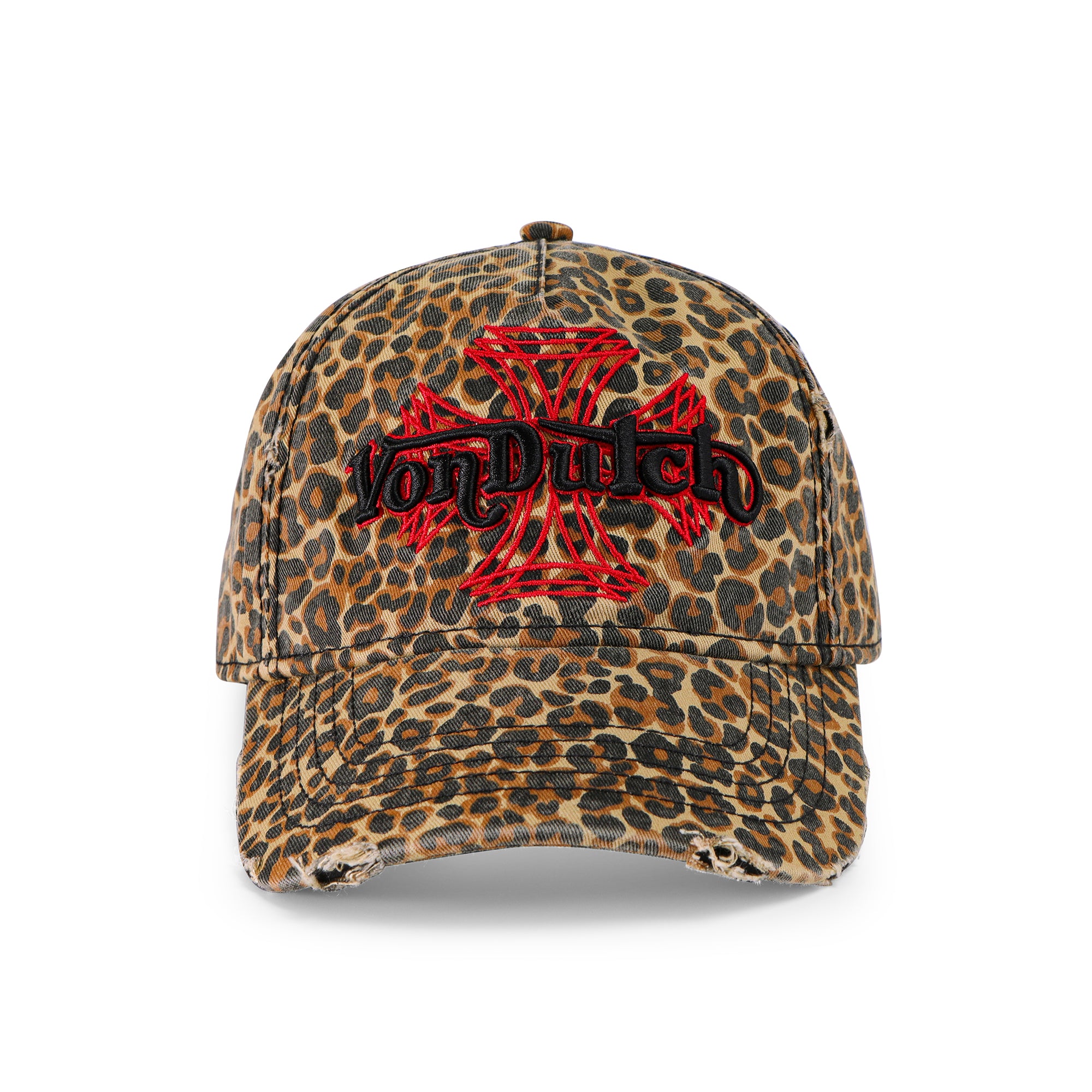 Von Dutch MotoCross Strapback Hat - Leopard