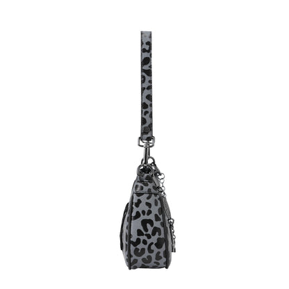 Grey Cheetah Shoulder Bag