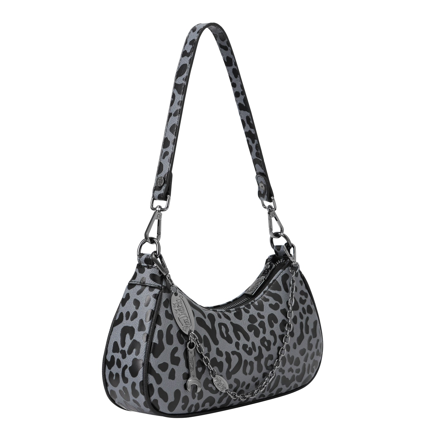 Grey Cheetah Shoulder Bag