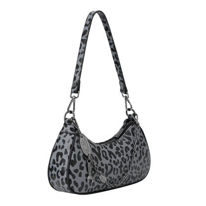 Grey Cheetah Shoulder Bag