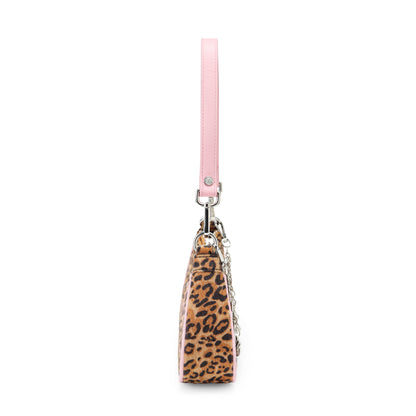Pink Leopard Shoulder Bag