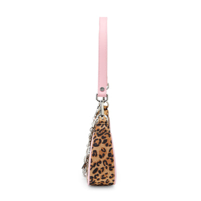 Pink Leopard Shoulder Bag