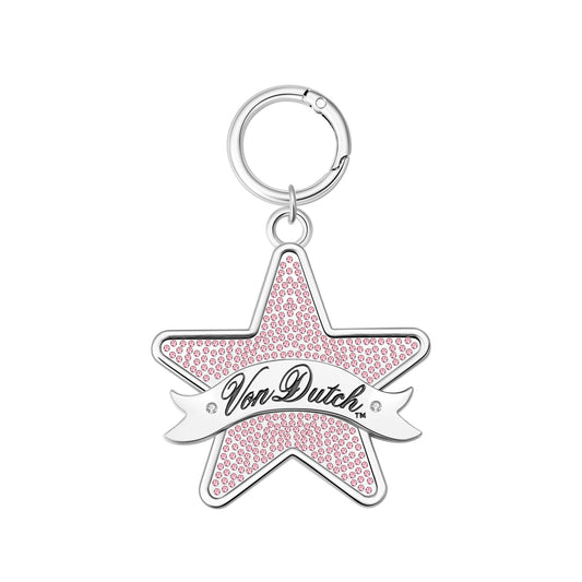 I.AM.GIA X VON DUTCH STAR KEYCHAIN - PINK