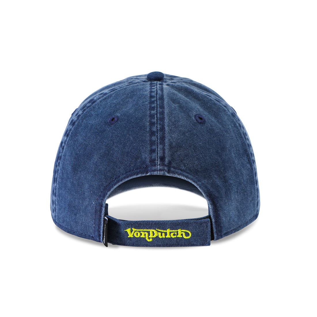 Denim Lowrider Strapback Hat- Blue & Yellow — image 5