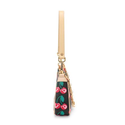 Cherries Shoulder Bag - Black