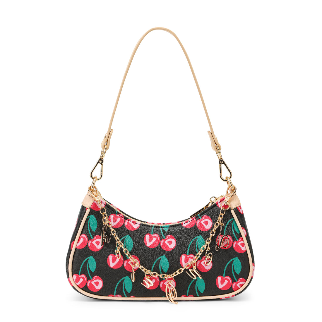 Cherries Shoulder Bag - Black