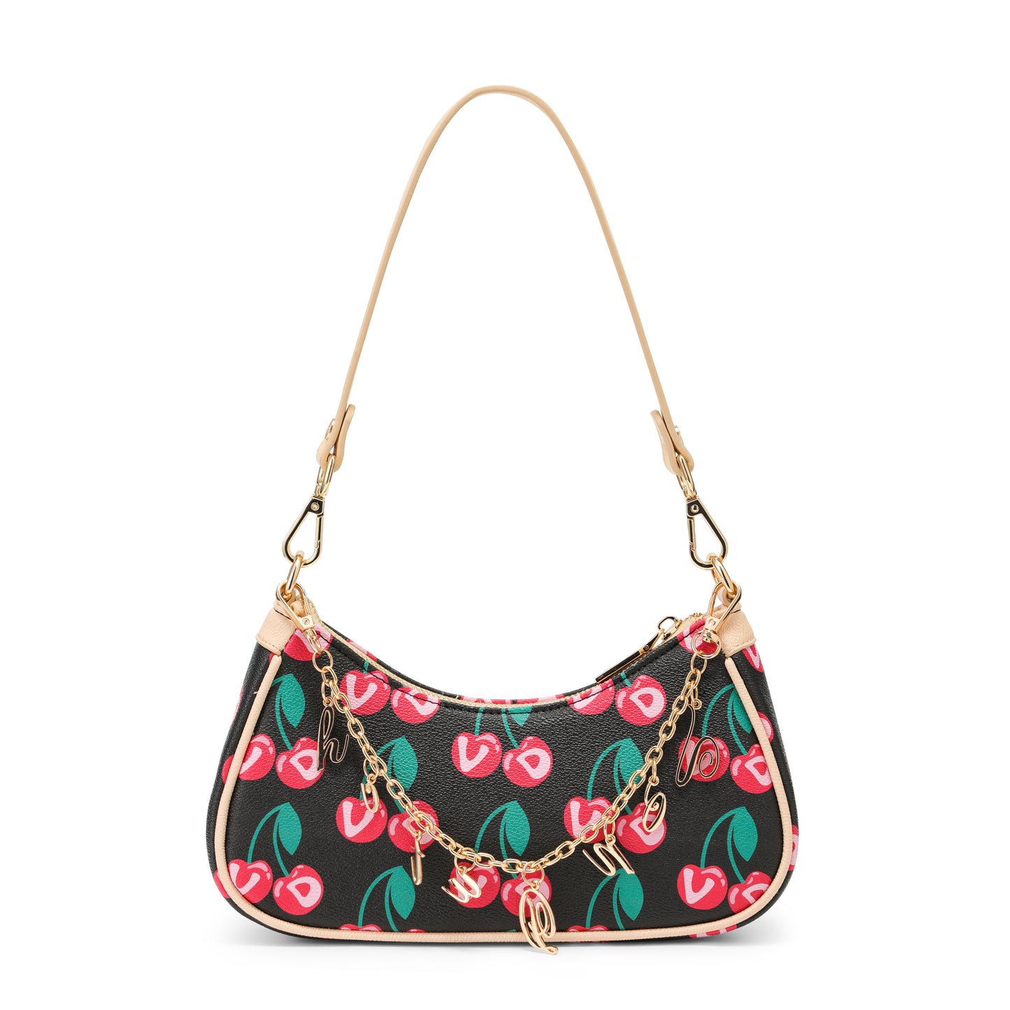 Cherries Shoulder Bag - Black