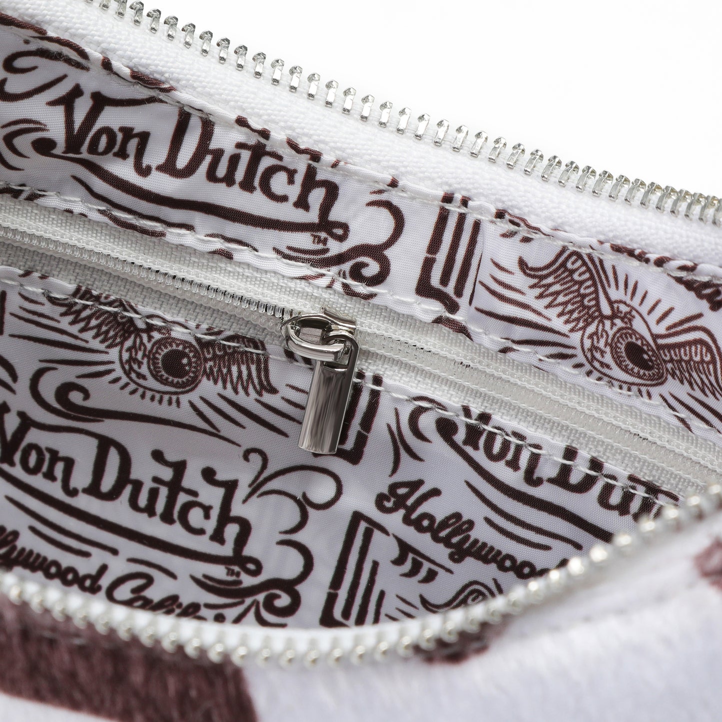 Brown Cow Print Shoulder Bag