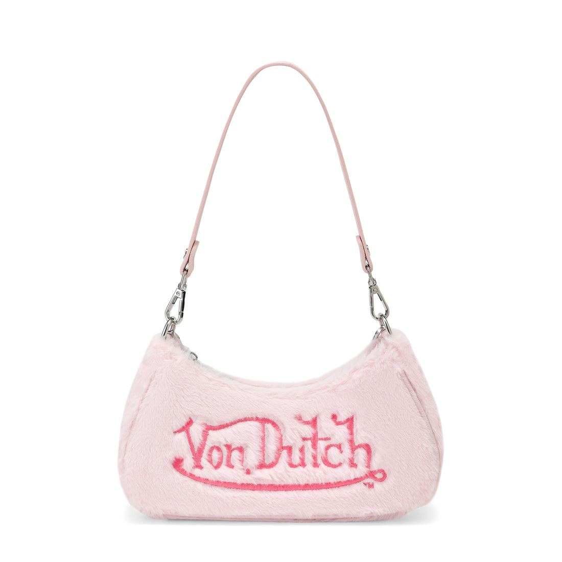 Pink Furry Shoulder Bag