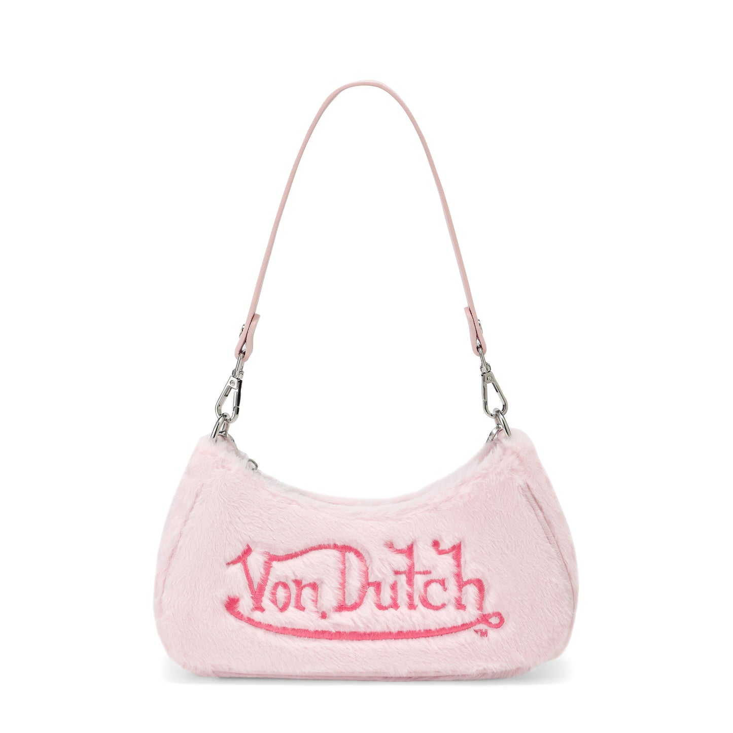 Pink Furry Shoulder Bag