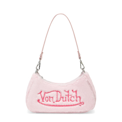 Pink Furry Shoulder Bag