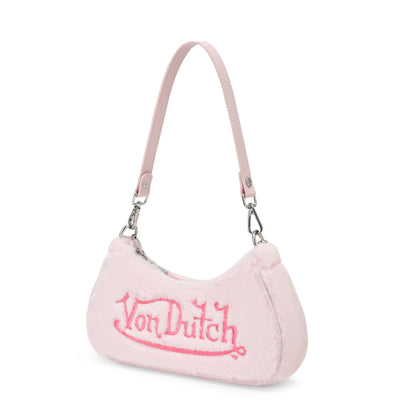Pink Furry Shoulder Bag