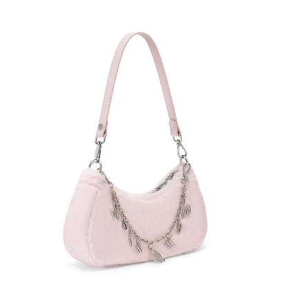 Pink Furry Shoulder Bag