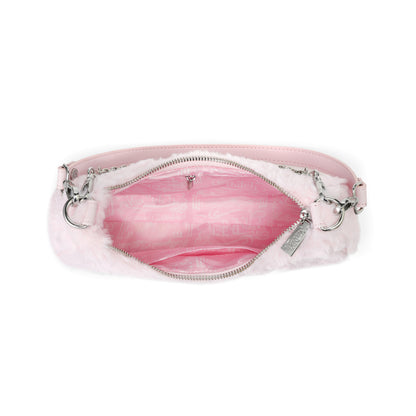 Pink Furry Shoulder Bag