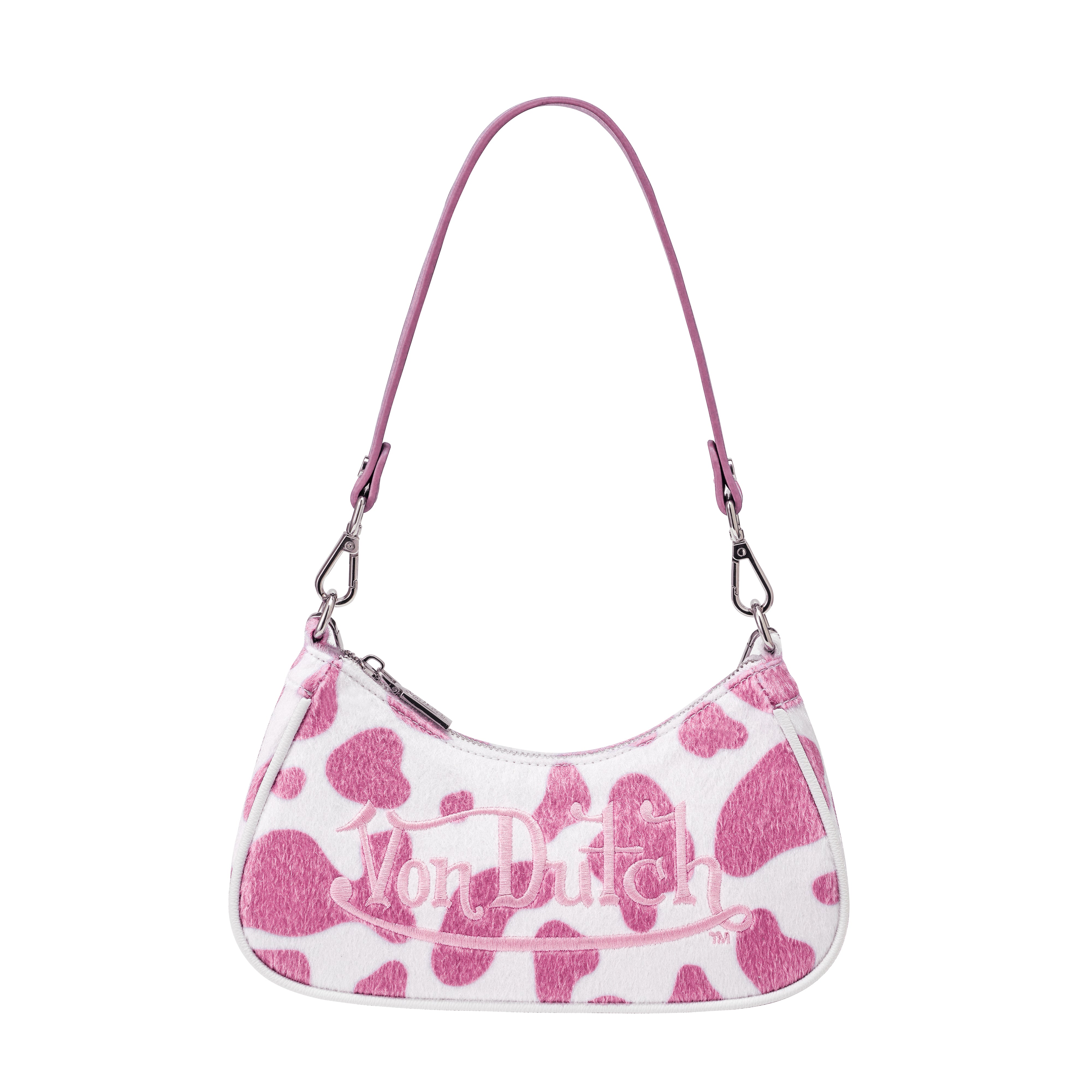 Pink Cow Print Shoulder Bag – Von Dutch