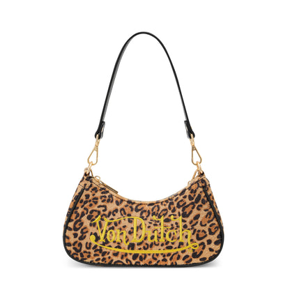 Gold Leopard Shoulder Bag
