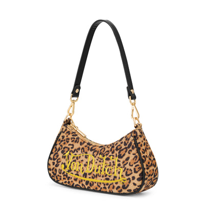 Gold Leopard Shoulder Bag