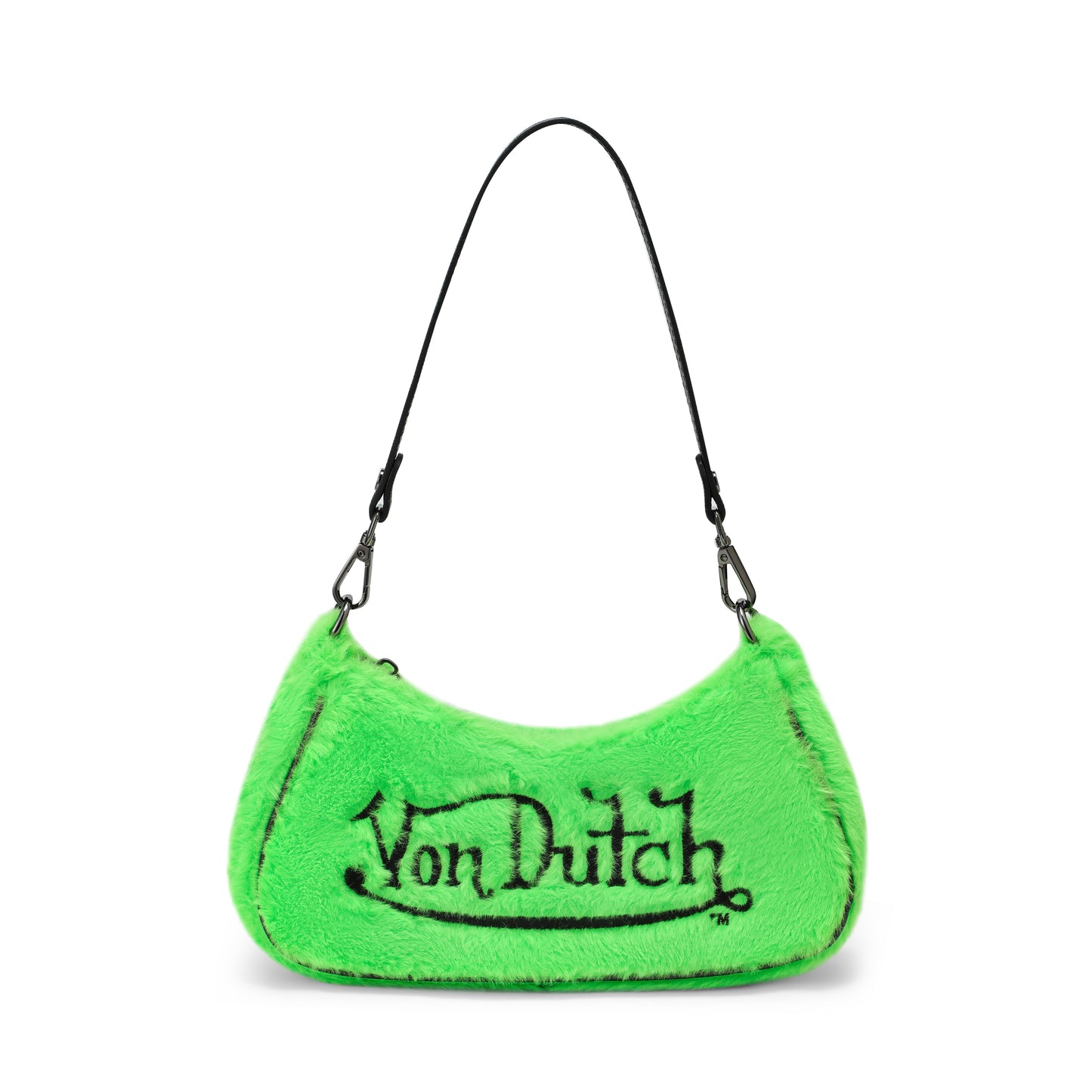 Green Fur Shoulder Bag