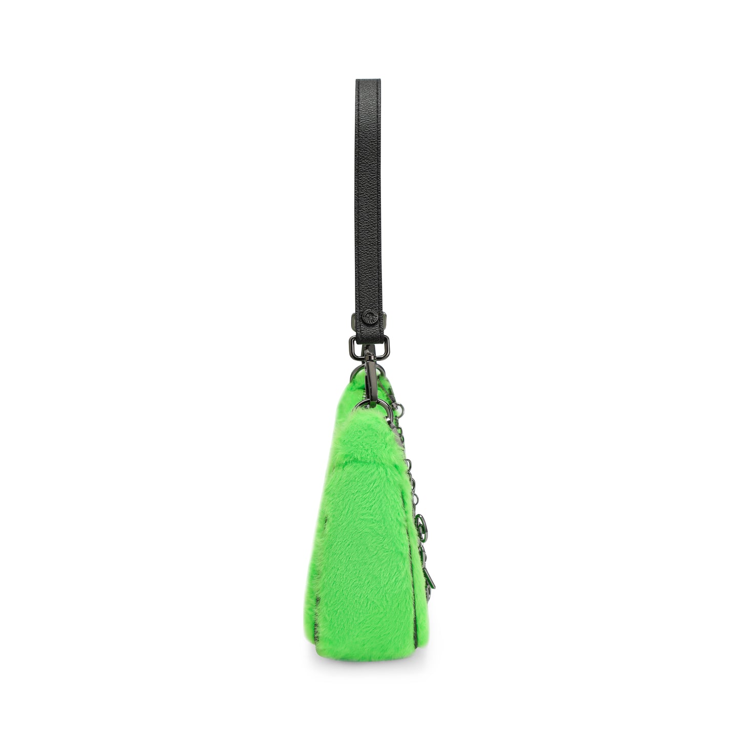 Green Fur Shoulder Bag