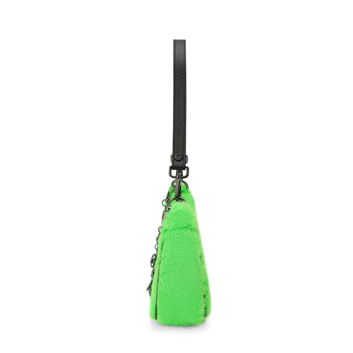 Green Fur Shoulder Bag