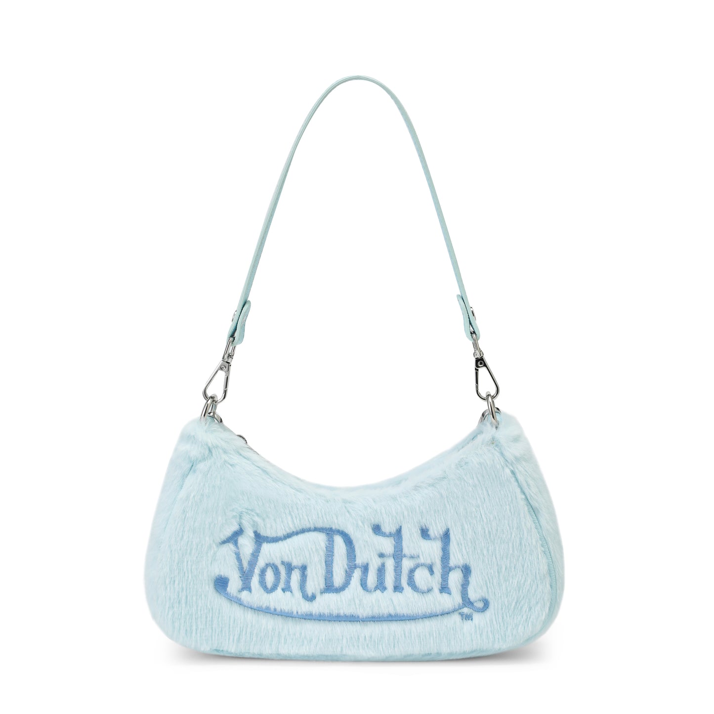 Blue Furry Shoulder Bag