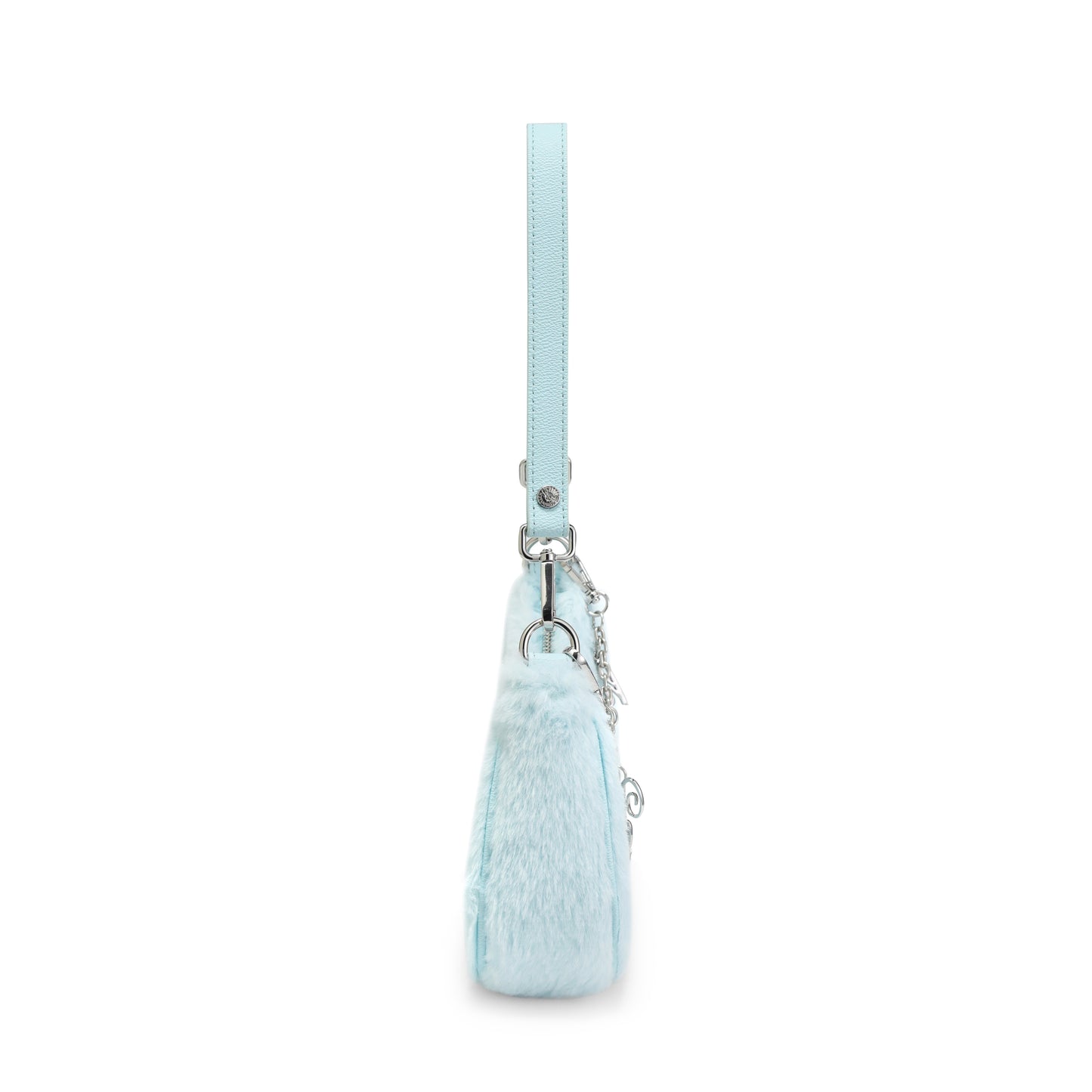 Blue Furry Shoulder Bag