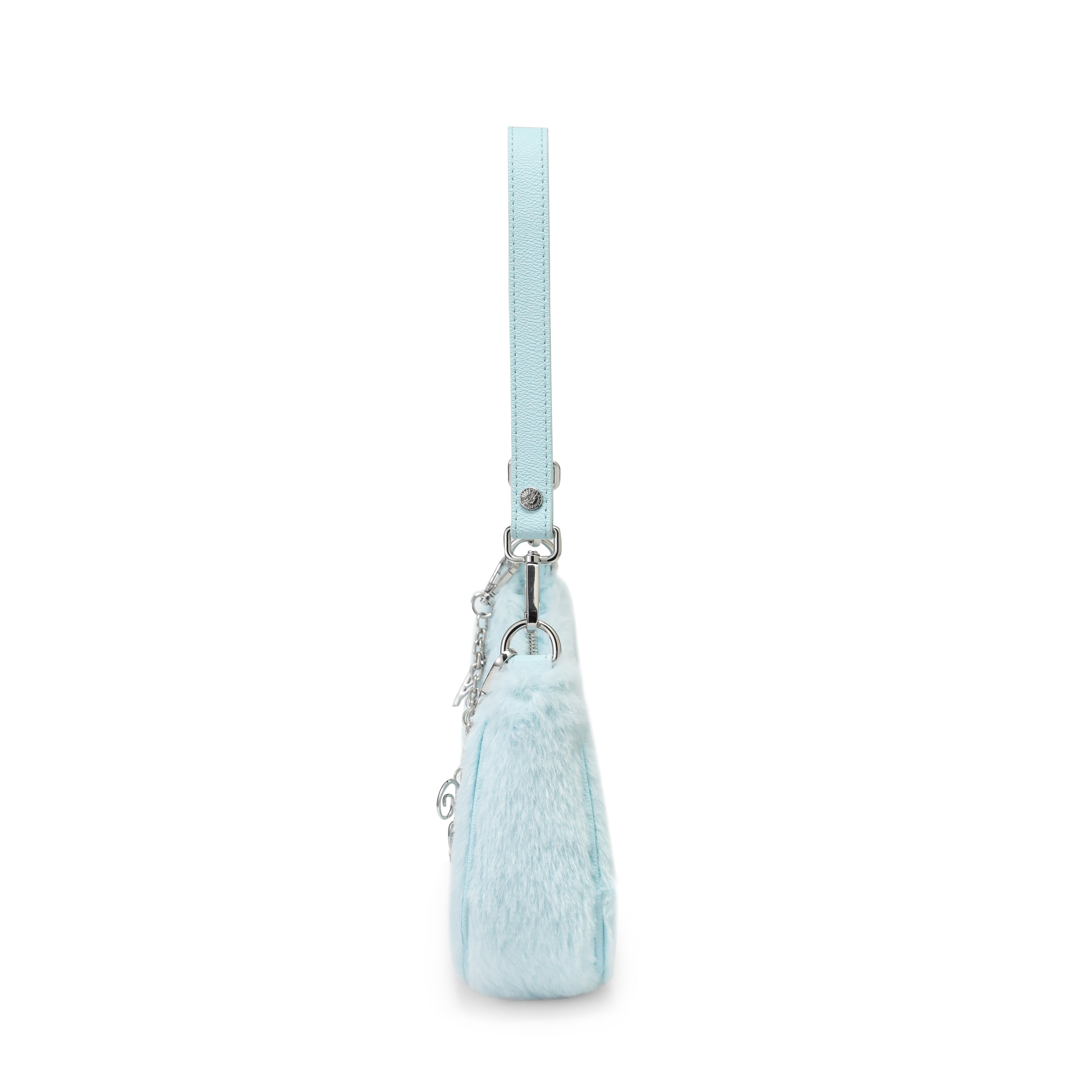 Blue Furry Shoulder Bag | Von Dutch
