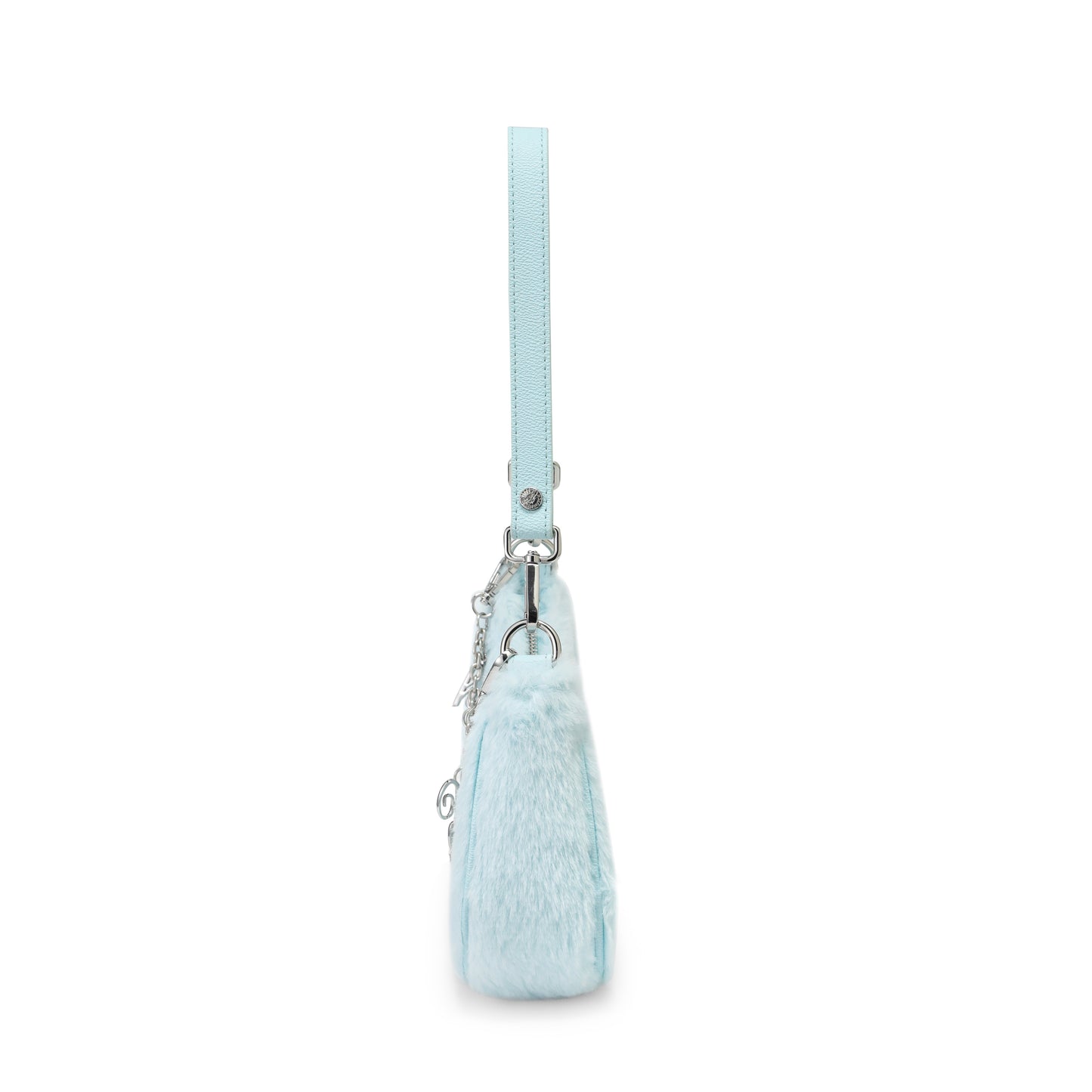Blue Furry Shoulder Bag