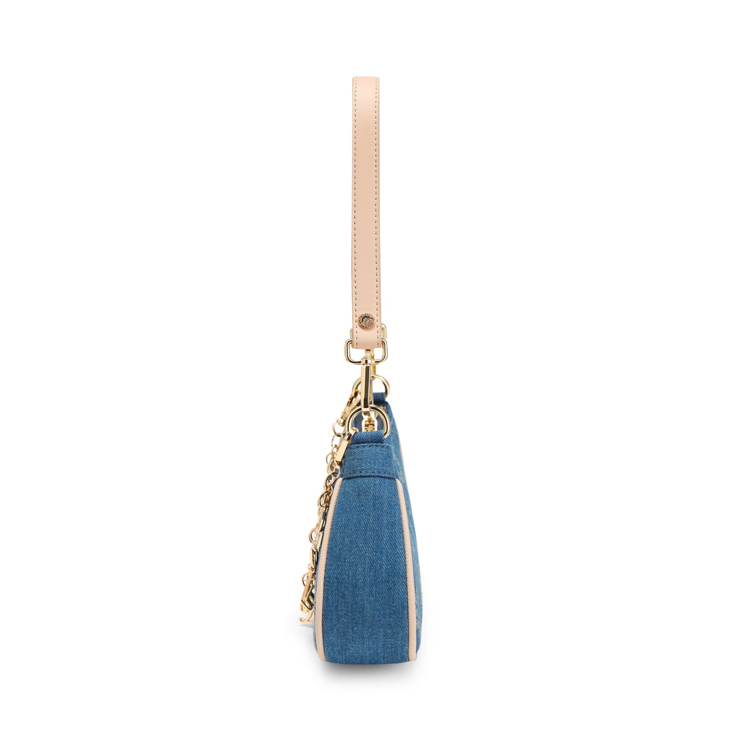 Monogram Denim Shoulder Bag