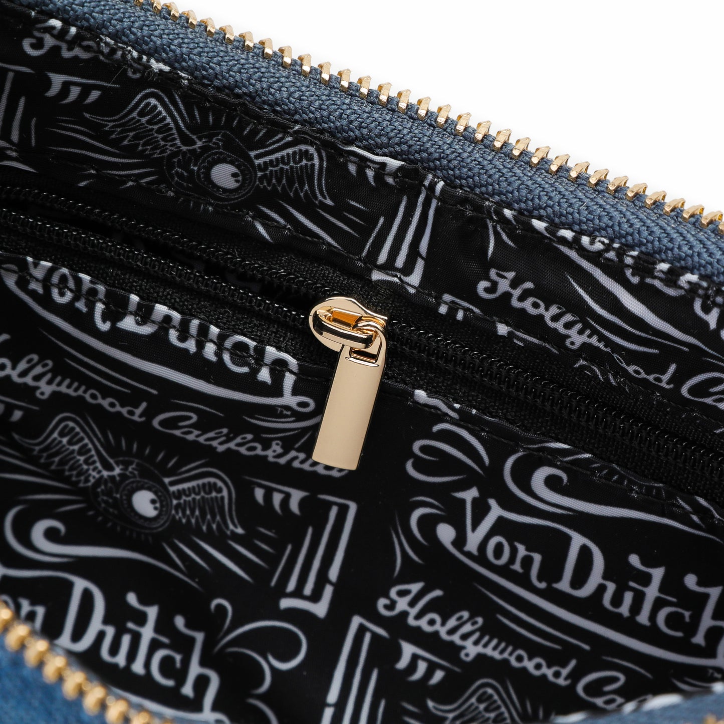 Monogram Denim Shoulder Bag