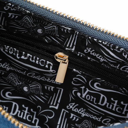 Monogram Denim Shoulder Bag