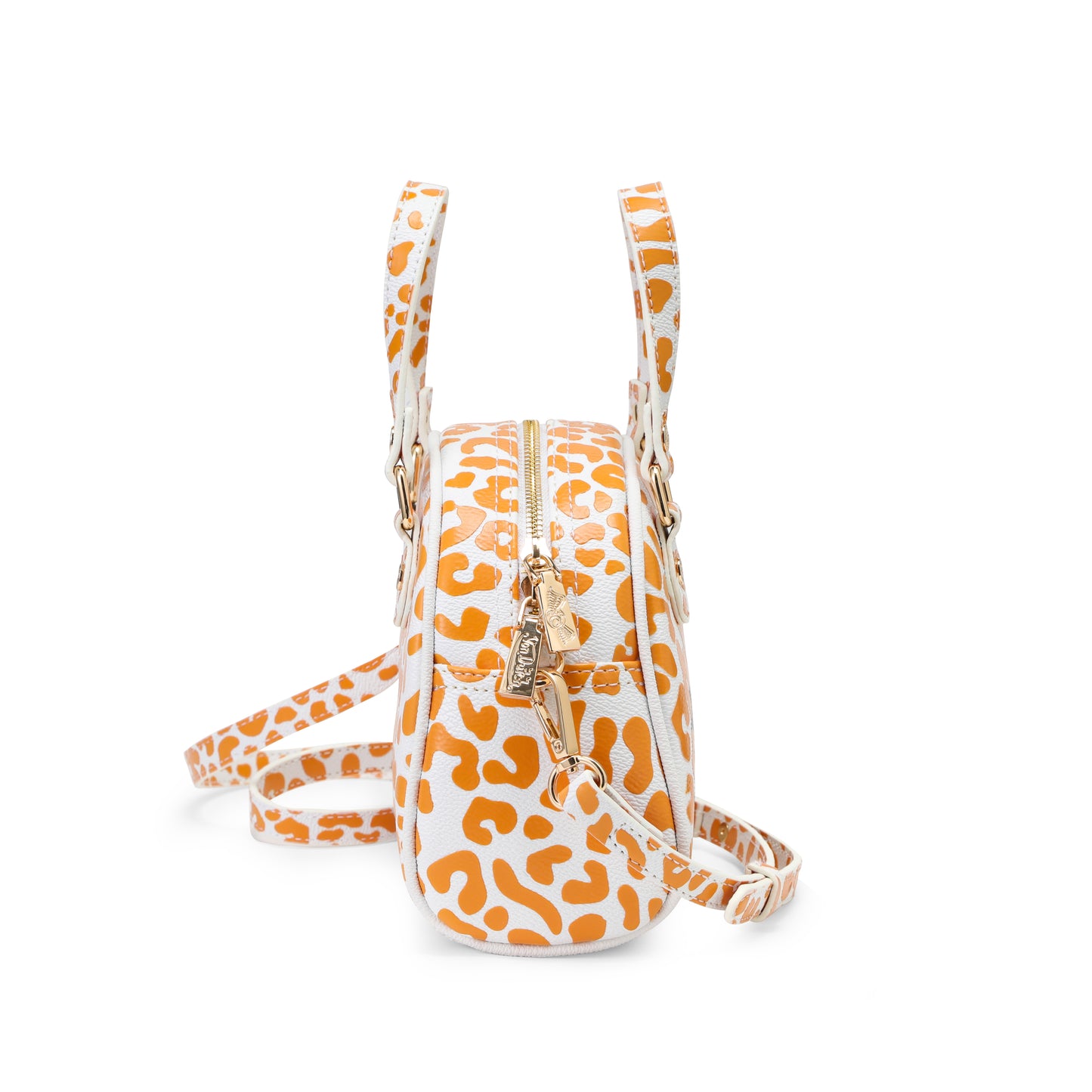 Orange & White Cheetah Bowling Bag