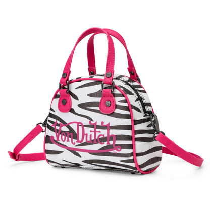 Zebra Bowling Bag - Pink