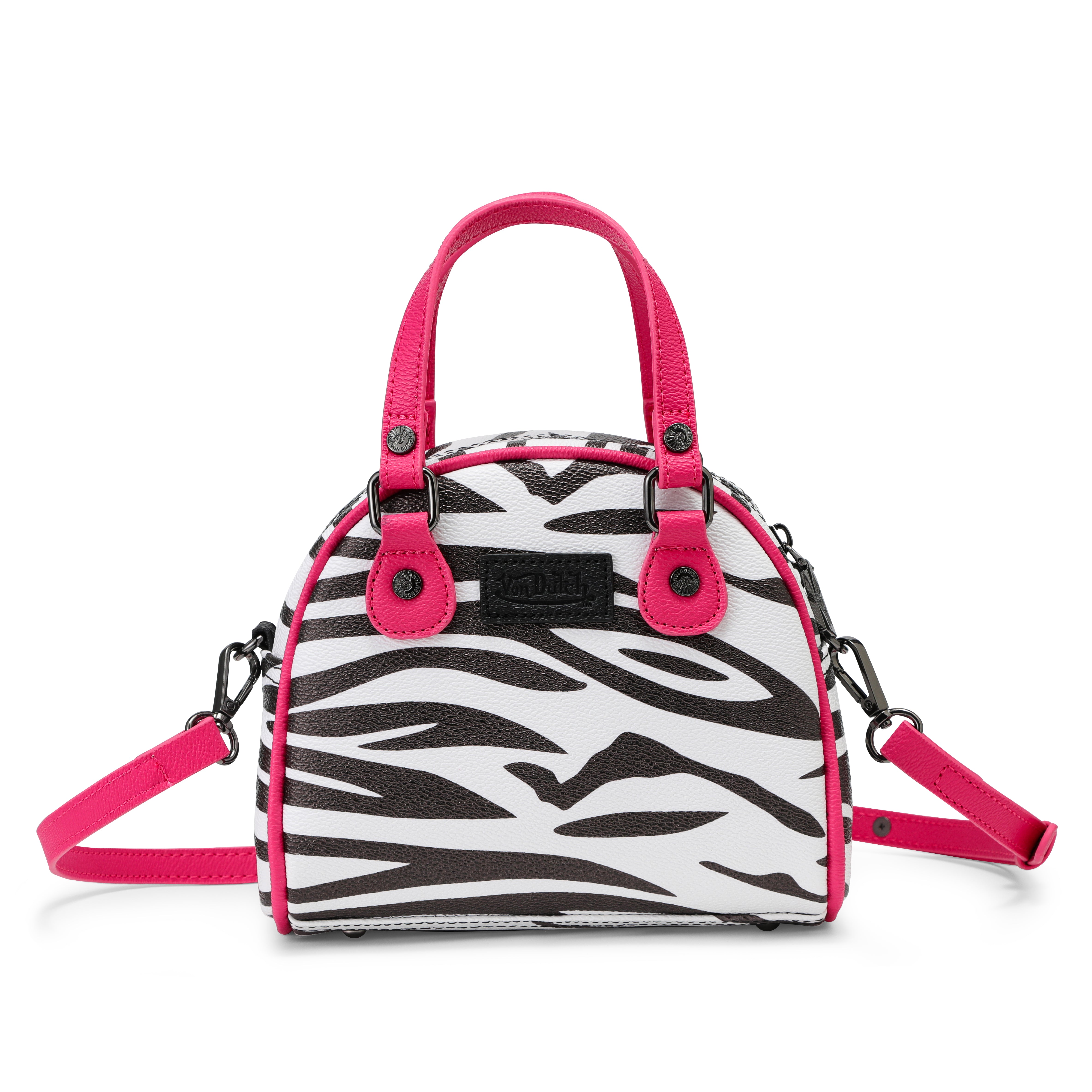 Zebra Bowling Bag - Pink | Von Dutch