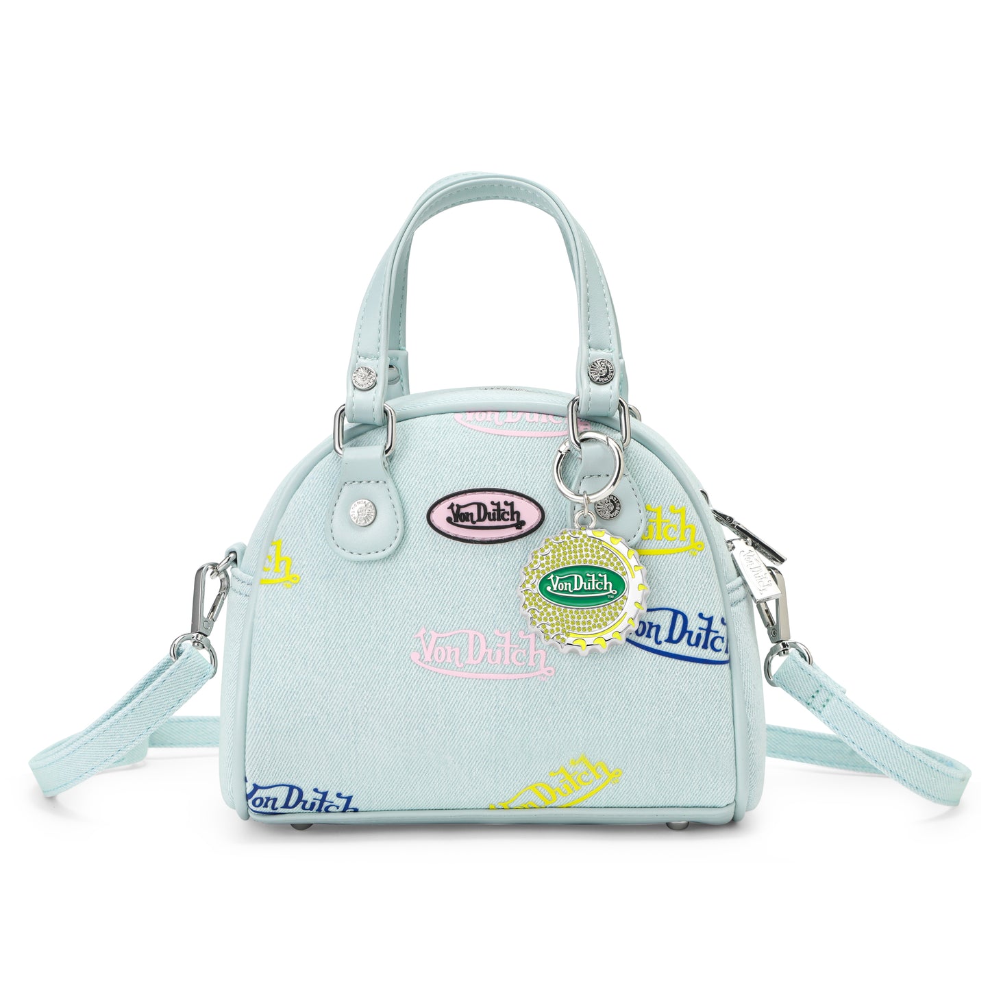 BOTTLE CAP CHARM KEYCHAIN - YELLOW