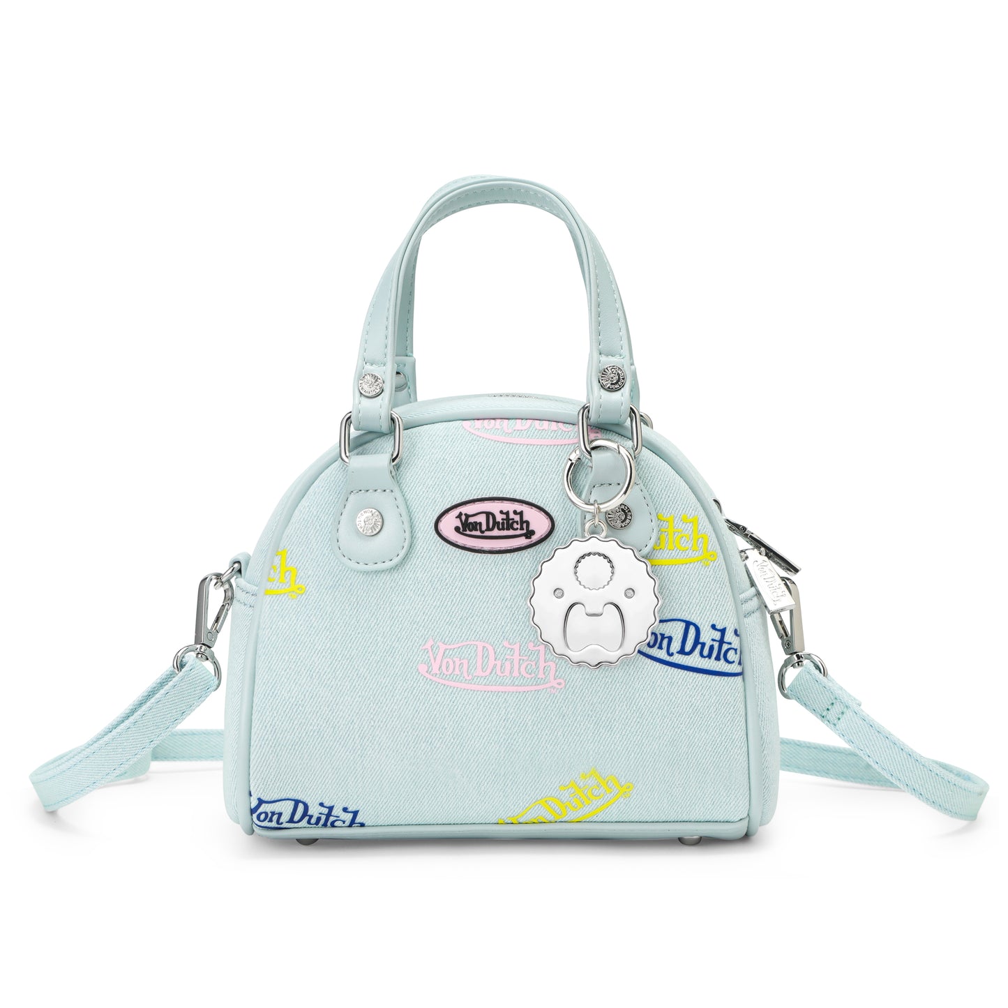 BOTTLE CAP CHARM KEYCHAIN - PINK